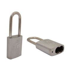 Best 21B Series Brass Padlock; Shackle Height: 2”; Satin Chrome