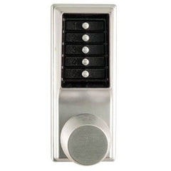 Simplex 1000 Mechanical Door Lock; Knob - Satin Chrome