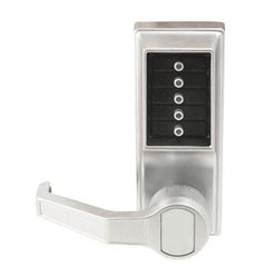 Kaba Simplex Mechanical Pushbutton Exit Trim: Satin Chrome