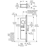 Adams Rite 4510 Series Standard Duty Deadlatch; 31/32" Backset - Aluminum