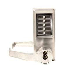 Simplex L1000 Pushbutton Key Passage; Left Hand/Left Hand Reverse: Satin Chrome LFIC