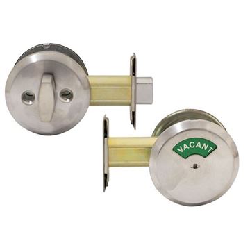 Arrow Door Deadbolt, Occupancy Indicator: Satin Chrome | One Stop Lock