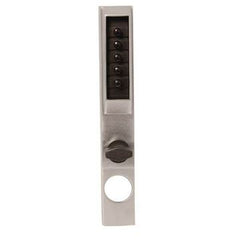 Dormakaba Mechanical Narrow Stile Pushbutton Lock: Satin Chrome