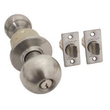 Arrow RK Series Entrance Ball Knob Lock: Satin Stainless Steel