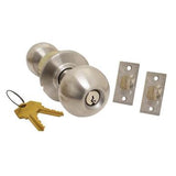 Arrow RK Series Entrance Ball Knob Lock: Satin Stainless Steel