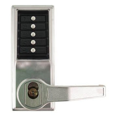 Simplex L1000 Mechanical Door Lock; Lever & Key Override LFIC; Right Hand - 26D Satin Chrome - LR1021M-26D-41