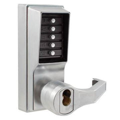 Simplex L1000 Mechanical Door Lock; Lever & Key Override; Right Hand - Satin Chrome SFIC