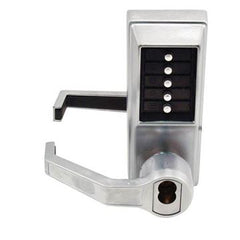 Kaba Simplex L1000 Series Mechanical Pushbutton; Left Hand Lever; Satin Chrome