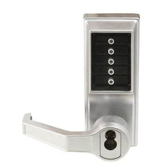 Kaba Simplex 1000 Mechanical Pushbutton Left Handed Lock: Satin Chrome