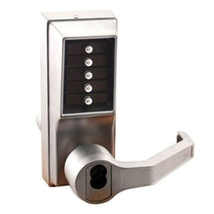 Simplex Mortise Push Button Lock with Deadbolt 8148 Series; Satin Chrome