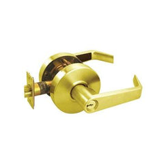 Arrow RL Series Entry Cylindrical Lever Lock: Bright Brass