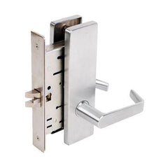 Falcon Entry/Office Mortise Lock:  SFIC Cylinder: Satin Chrome